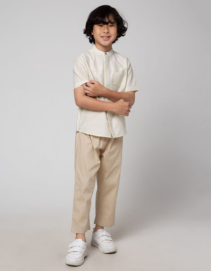 Little M Seasonal Top - Bottom Set Ulos Stripe