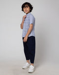 Little M Ulos Stripe Set Pakaian Muslim Anak Laki-Laki