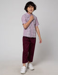Little M Ulos Stripe Set Pakaian Muslim Anak Laki-Laki