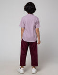 Little M Ulos Stripe Set Pakaian Muslim Anak Laki-Laki