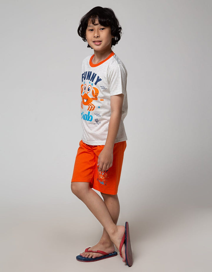 Little M Top-Bottom Set Cut N Sewn Animal T-Shirt