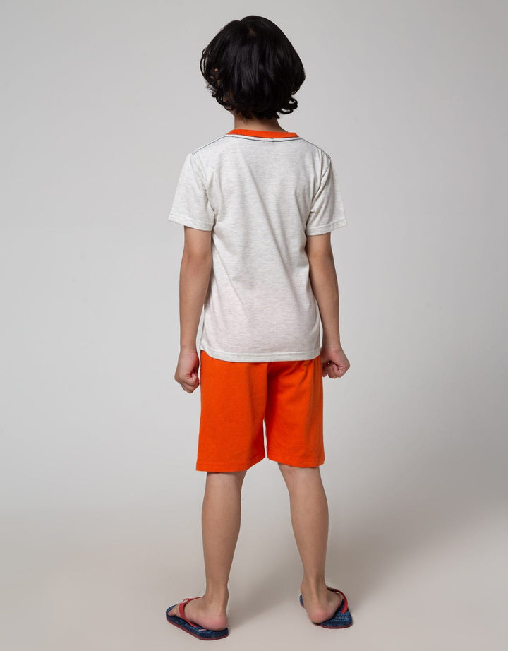 Little M Top-Bottom Set Cut N Sewn Animal T-Shirt