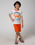 Little M Top-Bottom Set Cut N Sewn Animal T-Shirt