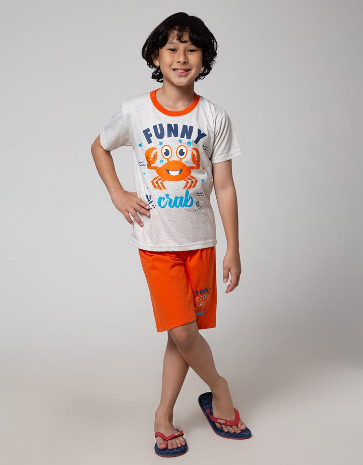 Little M Top-Bottom Set Cut N Sewn Animal T-Shirt
