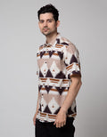Details Tribal Print Short Sleeve Shirt