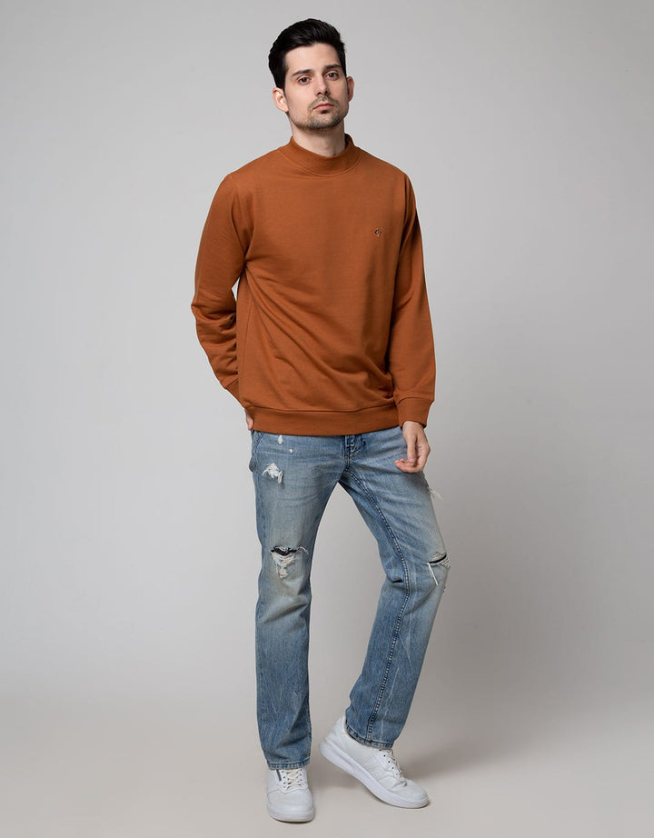 Details Jumper Long Sleeve Solid High Neck