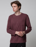 Nevada Long Sleeve T-Shirt Print Slub Tritone Pocket