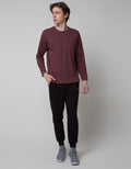 Nevada Long Sleeve T-Shirt Print Slub Tritone Pocket
