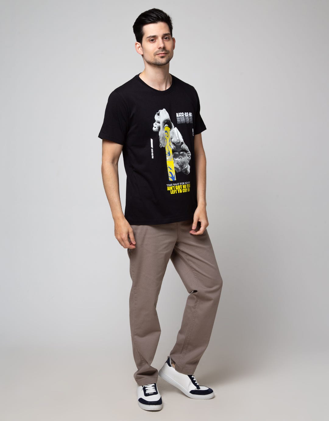 American Jeans Short Sleeve T-Shirt Tee Statue