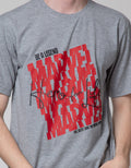 Marvel Print Wording Casual Men's T-Shirt