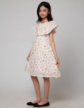 Sweet Miss Midi Dress Full Print Bunga Dada Geber Pom