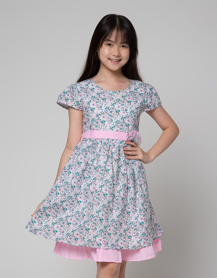 Sweet Miss Under Flower Dress Anak Perempuan