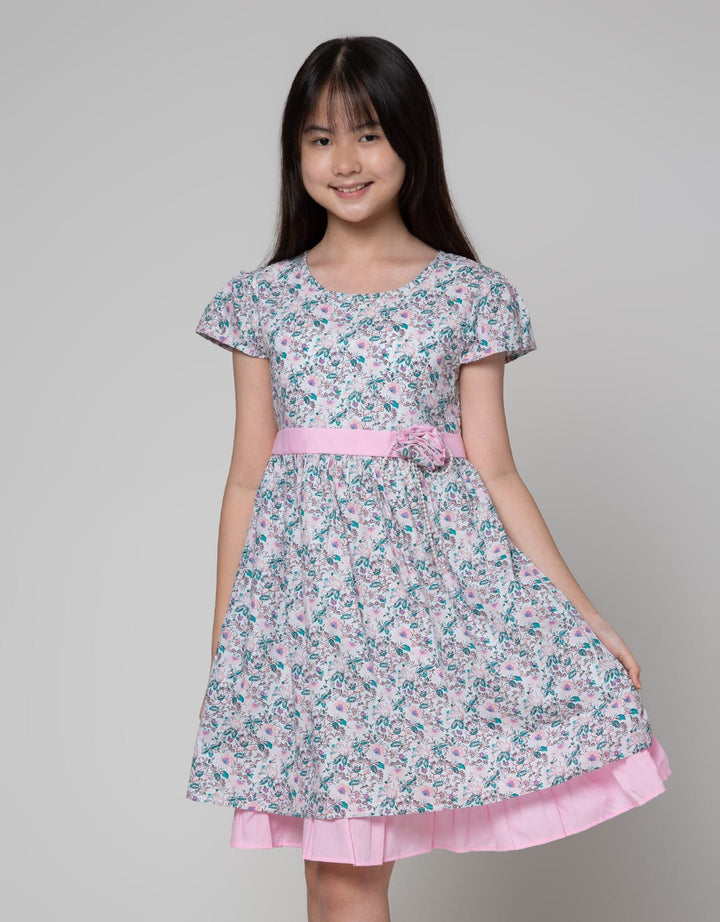 Sweet Miss Under Flower Dress Anak Perempuan