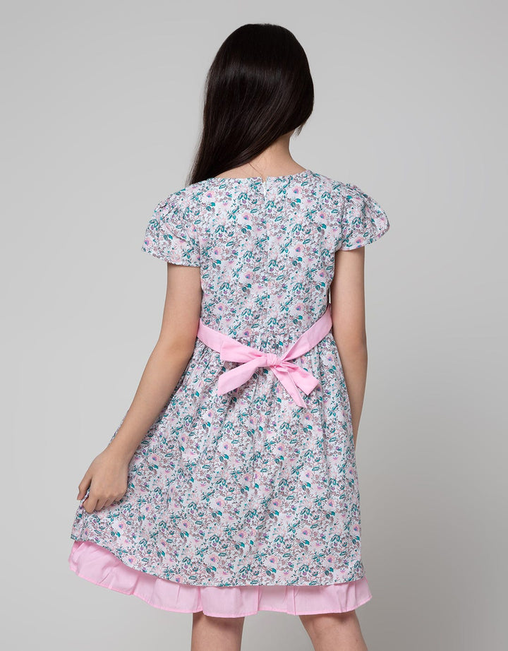 Sweet Miss Under Flower Dress Anak Perempuan