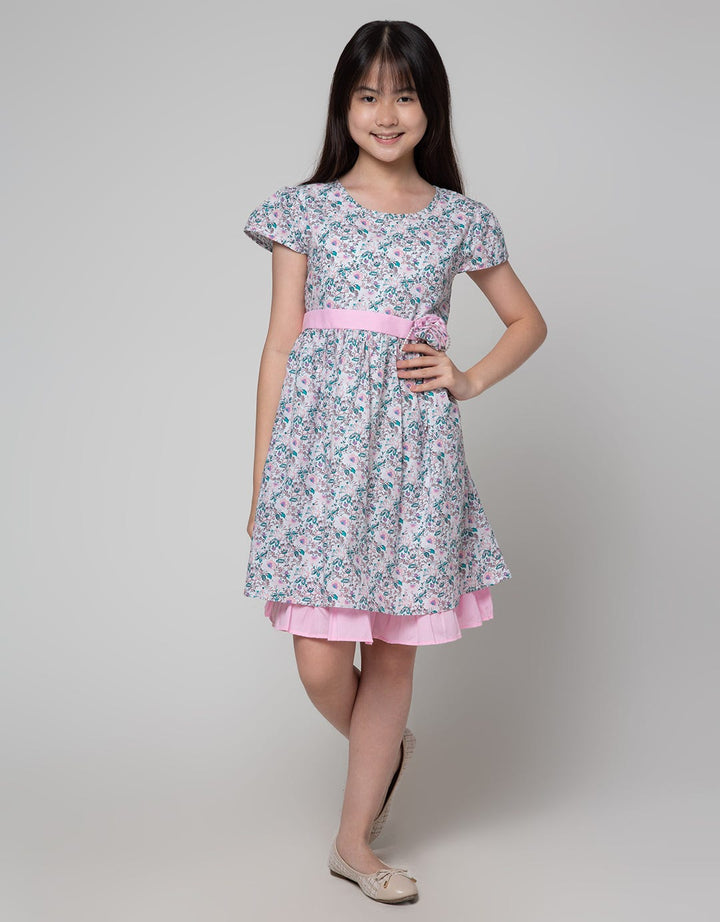Sweet Miss Under Flower Dress Anak Perempuan
