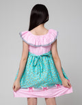 Sweet Miss Short Sleeve Midi Dress Flowers