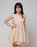 Sweet Miss Short Sleeve Midi Dress Layer Flowers