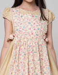 Sweet Miss Short Sleeve Midi Dress Layer Flowers
