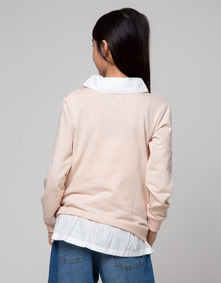 Nevada Collar Hem Sweater for Girls