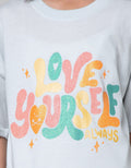 Nevada Short Sleeve T-Shirt Single Jersey Print Love Yourself