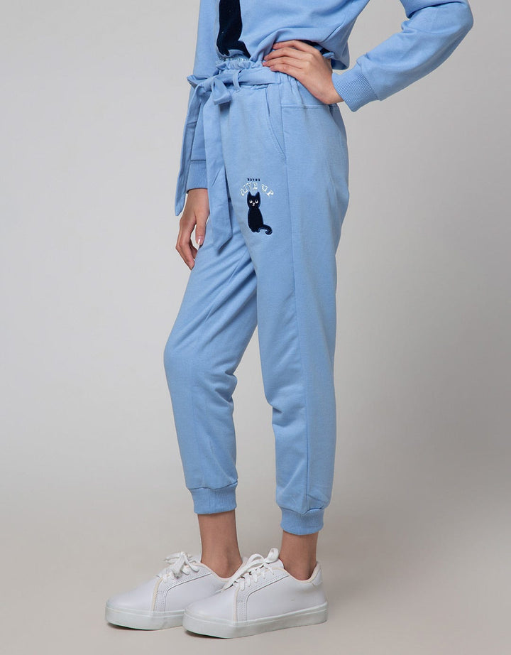 Nevada Jogger Knit Patch Applique Cat