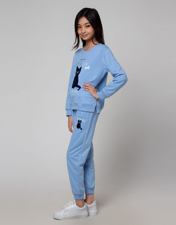 Nevada Jogger Knit Patch Applique Cat