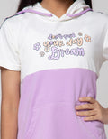 Nevada Short Sleeve Midi Dress Print Hoodie Gonna Be Ok