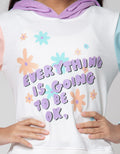 Nevada Long Sleeve Midi Dress Hoodie Print Its Gonna Be Ok