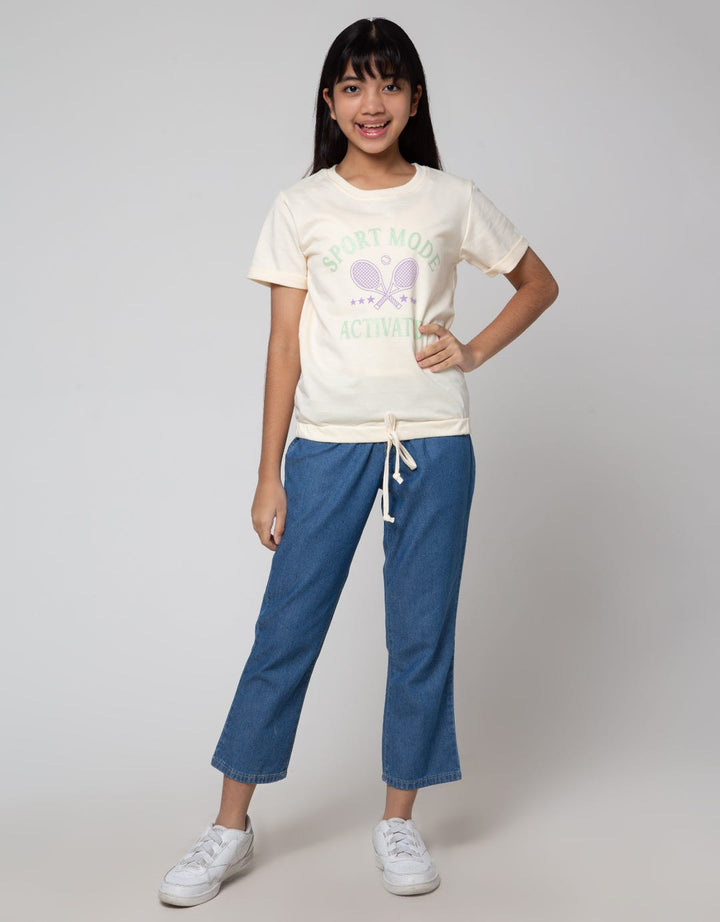 Nevada Short Sleeve T-Shirt Rubber Bottom Print Tennis