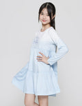 Nevada Long Sleeve Midi Dress Daily Dip Dye Gradation