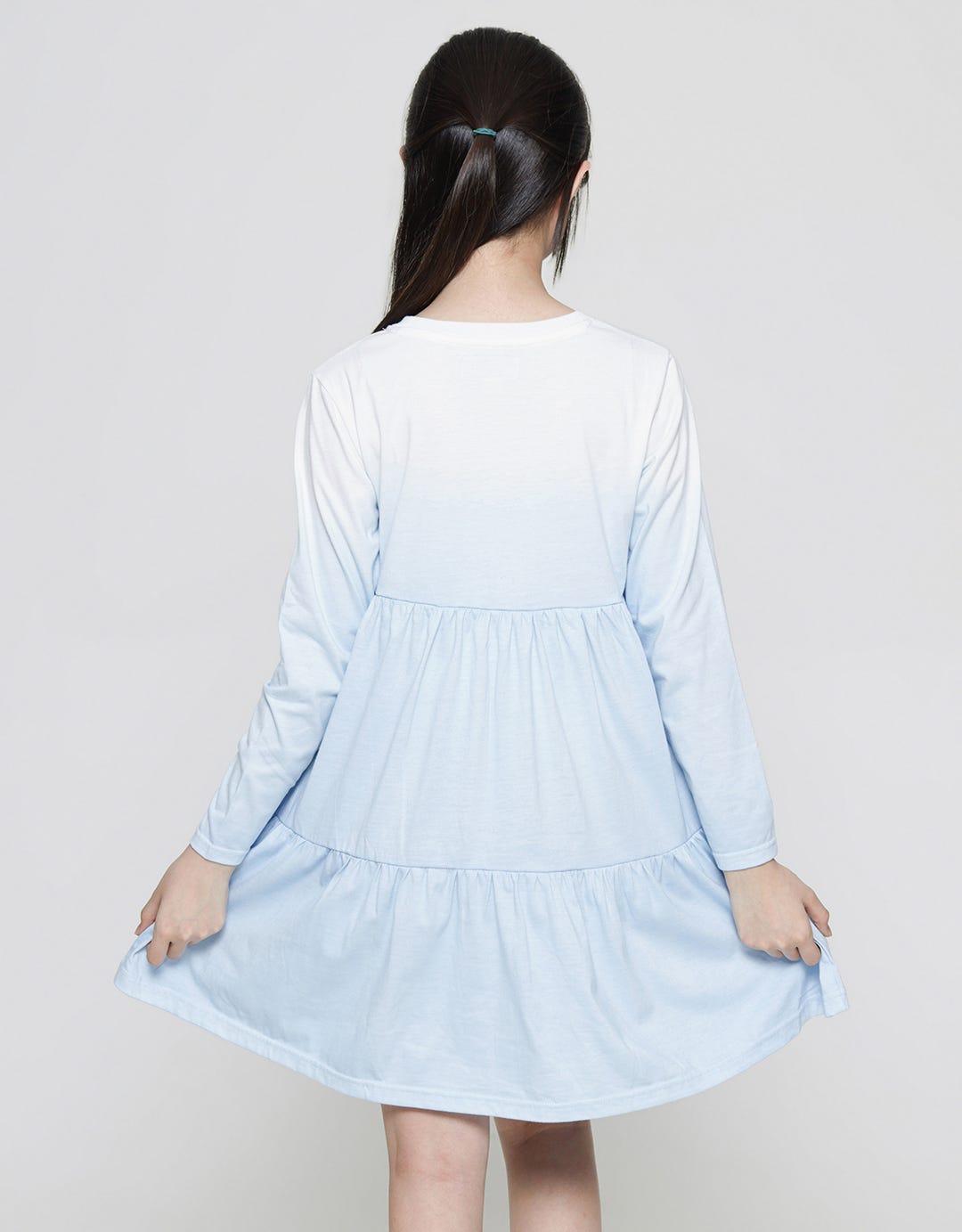 Nevada Long Sleeve Midi Dress Daily Dip Dye Gradasi