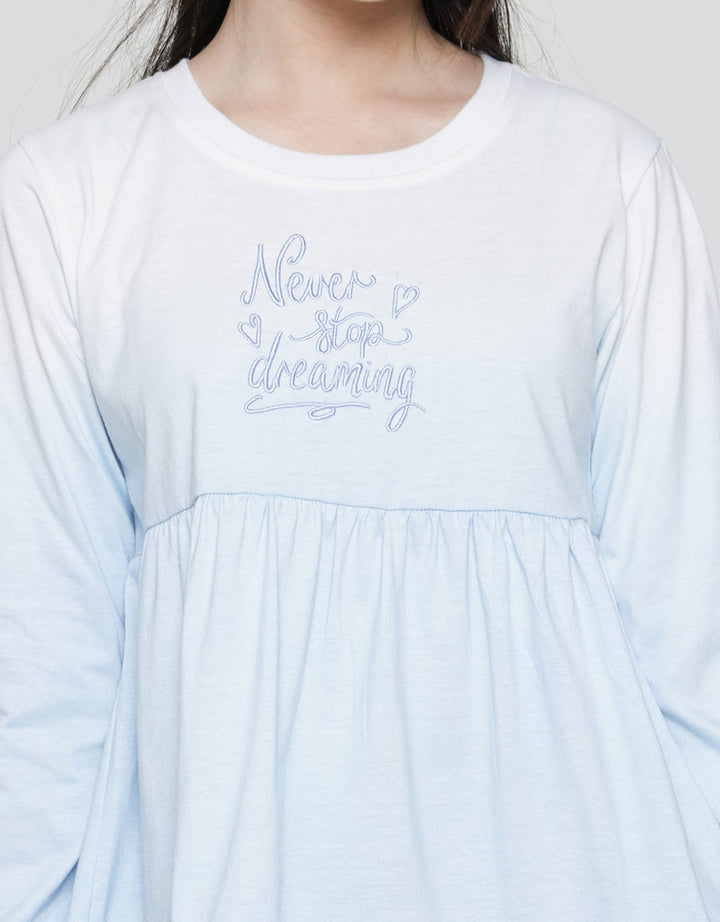 Nevada Long Sleeve Midi Dress Daily Dip Dye Gradasi