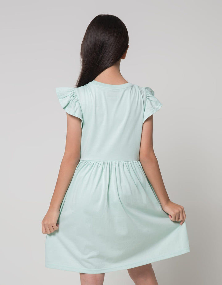 Nevada Short Sleeve Midi Dress Daily Lengan Pendek Geber