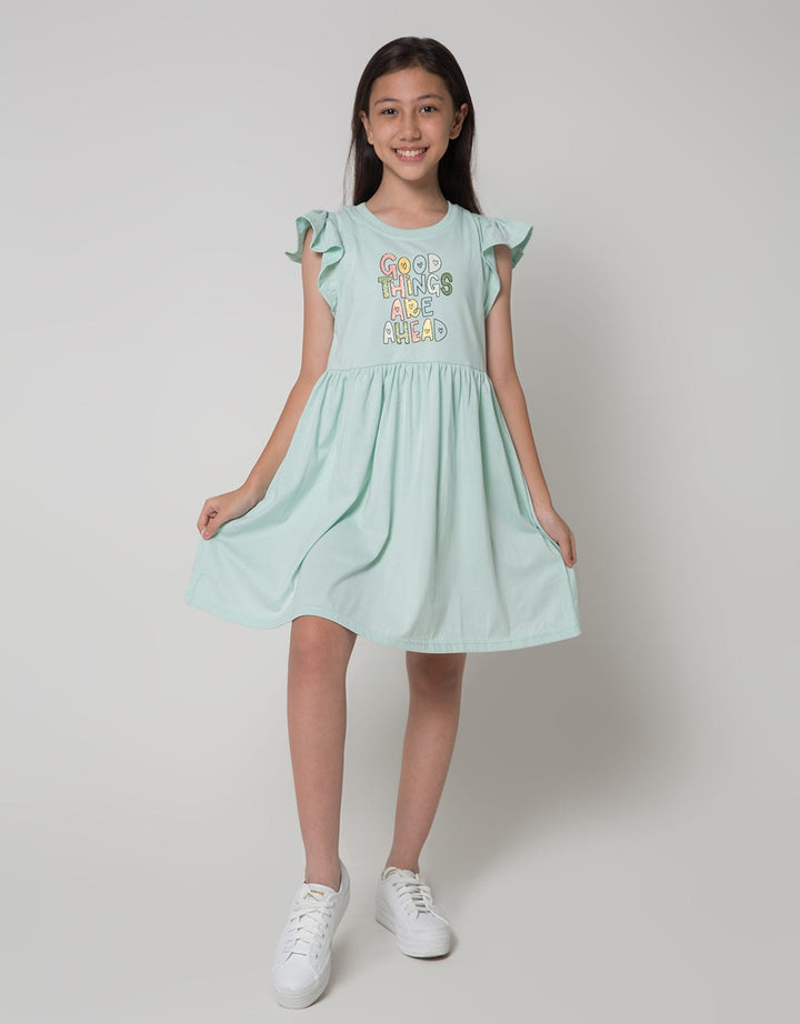 Nevada Short Sleeve Midi Dress Daily Lengan Pendek Geber