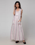 Nevada Maxi Dress Woven With Hoodie Stripe