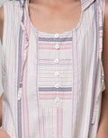 Nevada Maxi Dress Woven With Hoodie Stripe