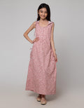 Nevada Flower Woven Maxi Dress Anak Perempuan