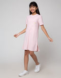 Nevada Short Sleeve Midi Dress Knit Bahan Tekstur
