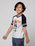 Little M Short Sleeve T-Shirt Print Raglan Bear Homerun Dropping