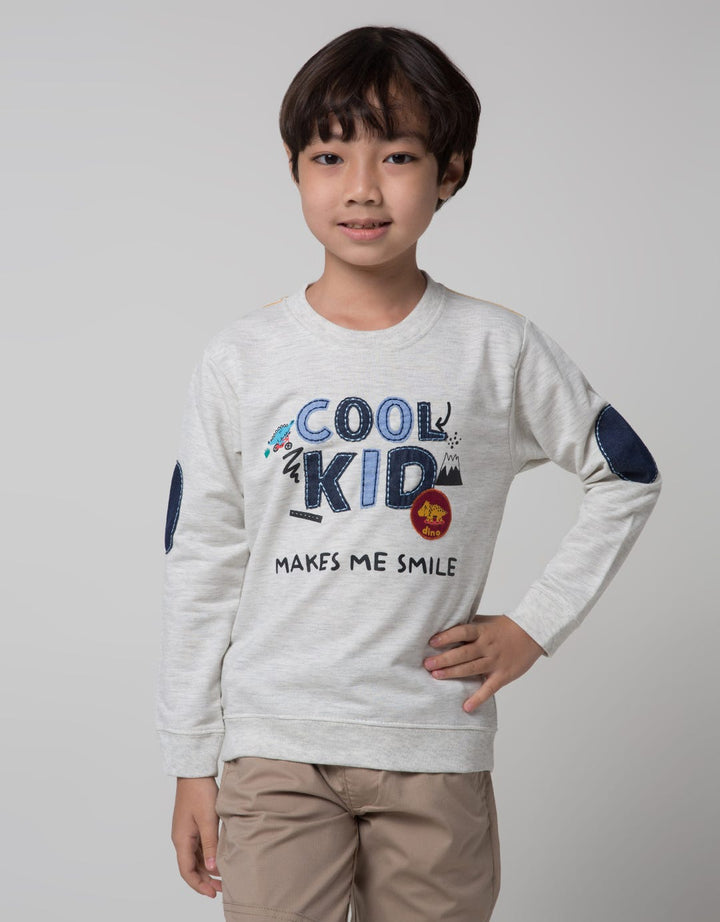 Little M Elbow Patch Sweater Anak Laki-laki