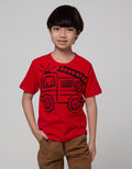 Little M Short Sleeve T-Shirt Firetruck