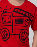 Little M Short Sleeve T-Shirt Firetruck