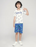 Little M Short Sleeve T-Shirt Print Dino Scooter