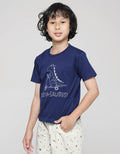 Little M Scoot Dino Slub Boys T-Shirt