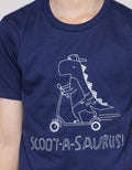 Little M Scoot Dino Slub Boys T-Shirt