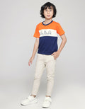 Little M Scooter Saurus Slub Boys T-Shirt