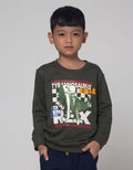 Little M Dino Foil Sweater Anak Laki-laki