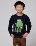 Little M Sweatshirt Dino Aplikasi Flip