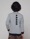 Little M Sweater Dino Bordir Sweater Anak Laki-laki