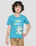 Little M Sea Explorer Puffer Fish Boys Short Sleeve T-Shirt Glasses